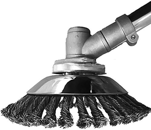 Rueda de Alambre Cepillo de Acero Hierba, Juego de Cepillo para Desmalezas, Cortador de Cabezal de Corte, Herramienta de Reemplazo de Limpieza de Malezas Redondas, para desbrozadora,Jardinería