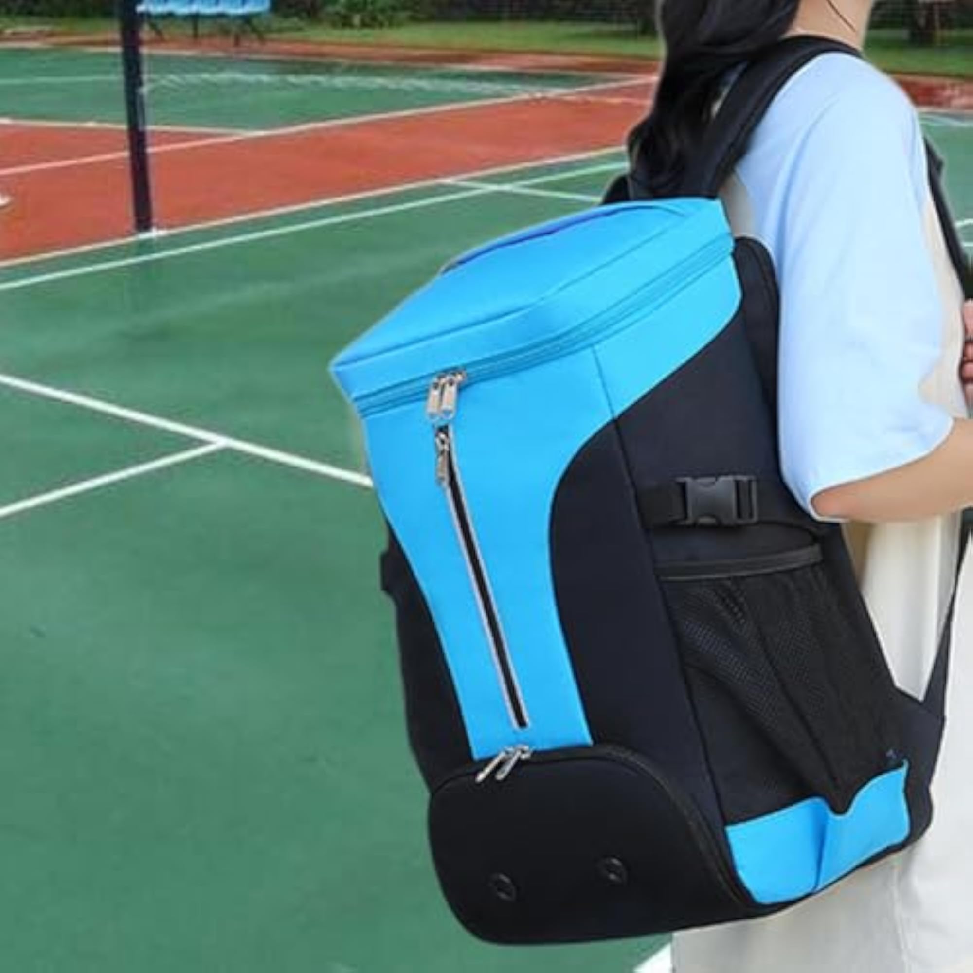 Badminton Backpack with Shoes Pocket for Outdoor Sports