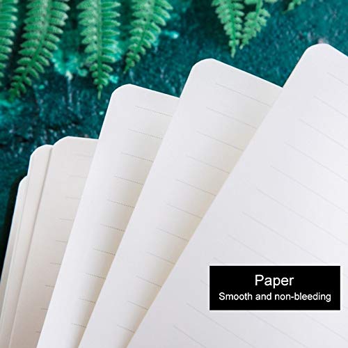 Carnet B6 80 pages avec couverture en daim vert et pochette - 5