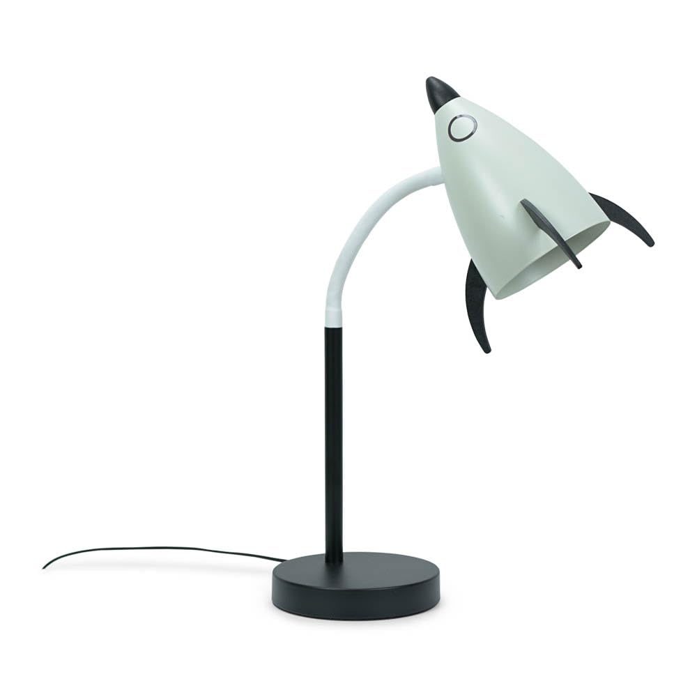 ValueLights Rocket LED Desk Lamp - Kids Bedroom - Cream - Adjustable Flexi Head - Task Light