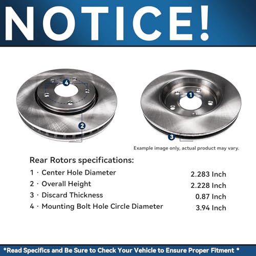 Image of Detroit Axle - Front Brake Kit for Saab 9-2X Subaru Impreza Forester