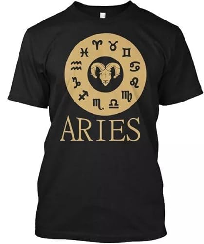 AbER34e Aries Sign Zodiac T-Shirt