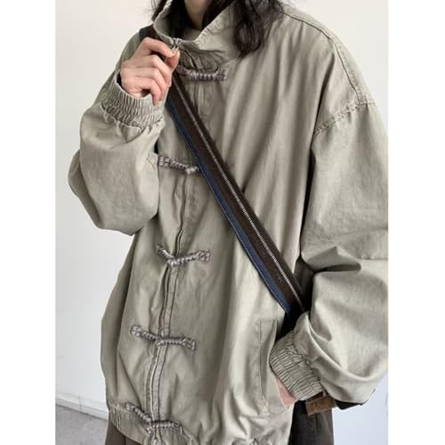 NCDUANSAN New Chinese style button up men's jacket, niche loose long sleeved top, casual and fashionable design hip-hop3