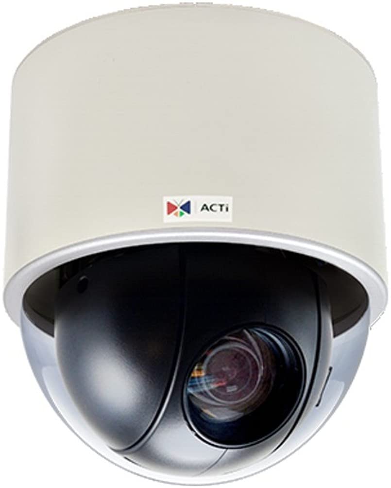 ACTi B923 3MP Video Analytics Indoor Speed Dome Camera with SLLS,, DC Iris, Auto Focus, H.265/H.264, 1080p/60fps, 2D+3D DNR, Audio, MicroSDHC/MicroSDXC, High PoE/DC12V, IK09, DI/DO, Built-in Analytics