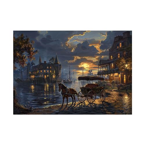 Art paysager moderne en toile non tissée 60x80cm pour décoration murale de salon