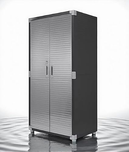 Heavy-Duty Commercial Storage Cabinet (Graphite Black, 36" W x 24" D x 72" H)