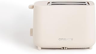CREATE /TOAST STUDIO/Off-white toaster / 6 power levels, crumb tray, thermostat, defrost, heating, safety system, 750 W