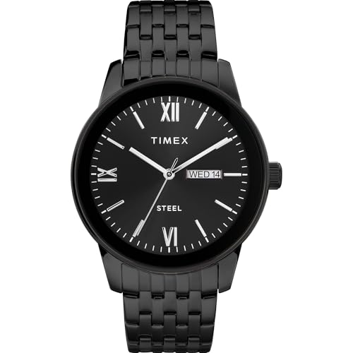 Image of TIMEX Trend Black Round Dial Analog Men's Watch - TW2T50400AP