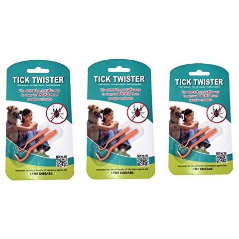 Tick Twister 00100-O Triple Tick Remover Small and Large, Orange, Three Zeckentwister Zeckenentferner klein und groß, DREI Sets Cover
