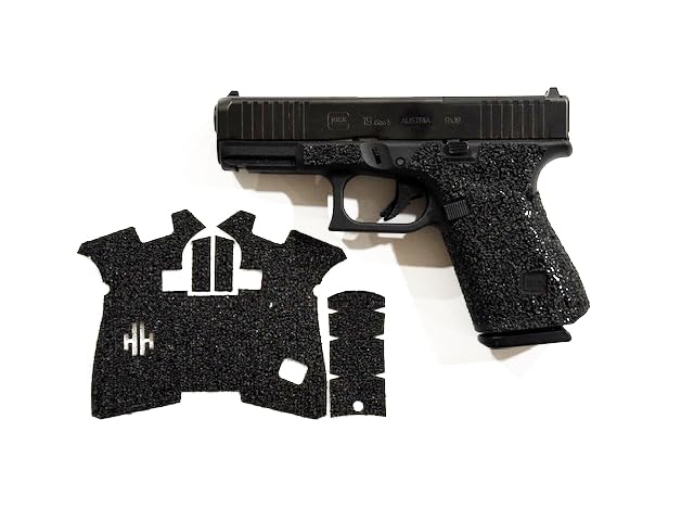 Gun Grip Tape Compatible with Glock 19 V - Black Sandpaper Pistol Grip Tape, Easy Installation, Gun Parts & Accessories, Veteran Owned, Made in USA