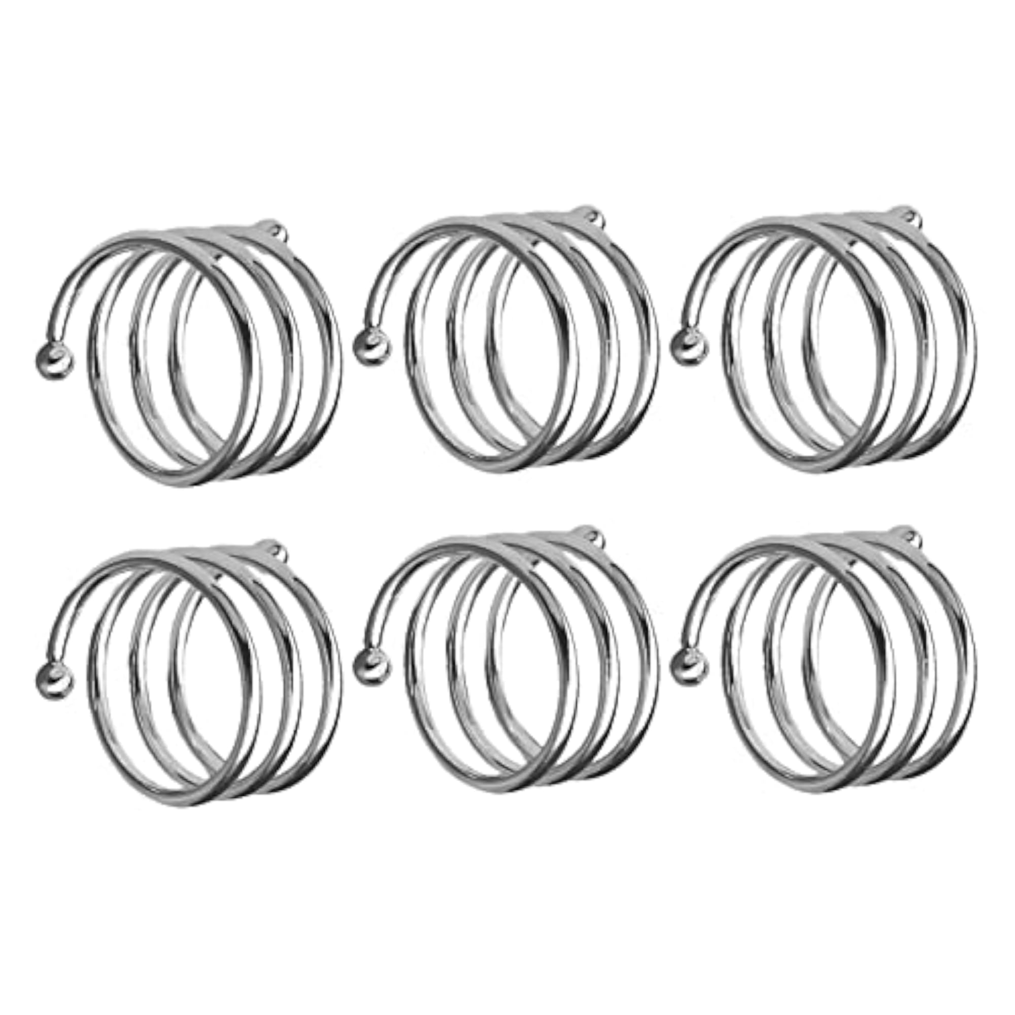 3X6Pcs Napkin Holders Decor Napkin Rings for Table Settings