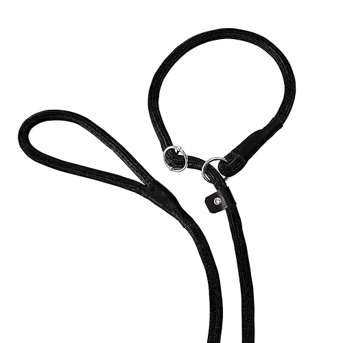 Nobby Laisse Rond en Nylon pour Chien Noir 13 mm 170 cm