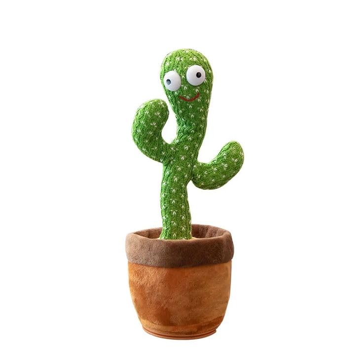 Shopizon Dancing Cactus Talking Toy, Musical Puppet, Wriggle & Singing Recording Toy Repeat What You Say,Voice Repeat Speaking Toy,Talking Toys for Kids, Girls, Boys