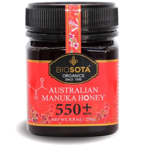 Miel Manuka Orgánica Biosota MGO 550+ 8.8 oz