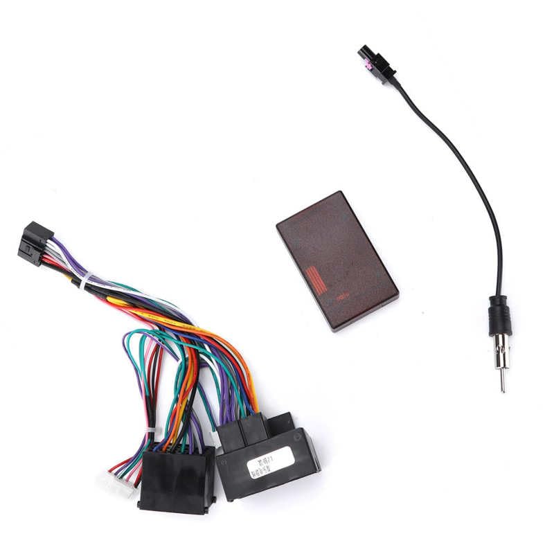 Car Power Cable CNC Technology ABS for Audio Wiring Harness Plug and Play Durable with Canbus Box Replacement for