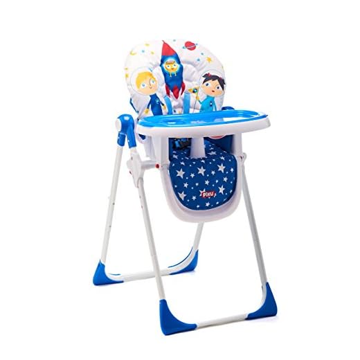 Piku Astronautas - Trona para bebés con bandeja regulable