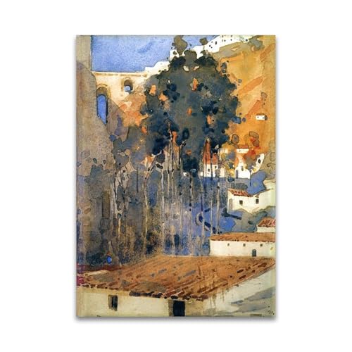 Impression sur toile Le Canyon par Arthur Melville pour salon 80x120 cm