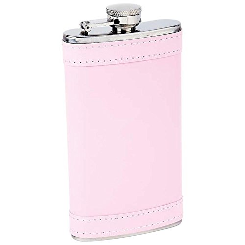 Bf Systems Drinkware Flask With Pink Wrap, 6 Oz #TOP1