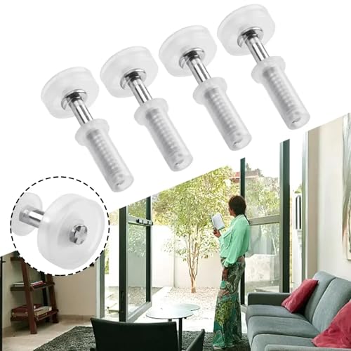 Kit de herrajes para puerta plegable 40 piezas con rueda guía superior y pivote de metal para puerta plegable de gabinete, piezas de reparación miniatura 4