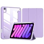 ProCase Smart Case for iPad Mini 7th(A17 Pro) 2024 / Mini 6th Generation 8.3" 2021, Protective Cover with Pencil Holder for iPad Mini 7 6 8.3 Inch (A2993 A2995 A2567 A2568 A2569) -Purple
