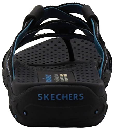 Skechers Skechers Women's Reggae-Soundstage Thong Sandal,Black,10 M US