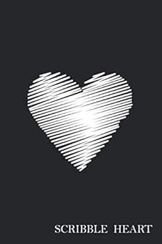 Paperback Scribble Heart: Blank Lined Journal Notebook Diary Book