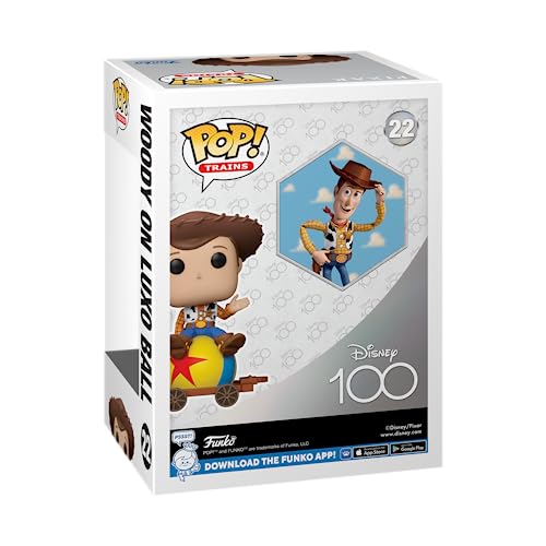 Funko Pop! Trains: Disney 100 - Woody - Toy Story - The Toys Are Go! - Amazon Exclusive - Vinyl Collectible Figure - Gift Idea - Official Merchandise - Toy for Children and Adults