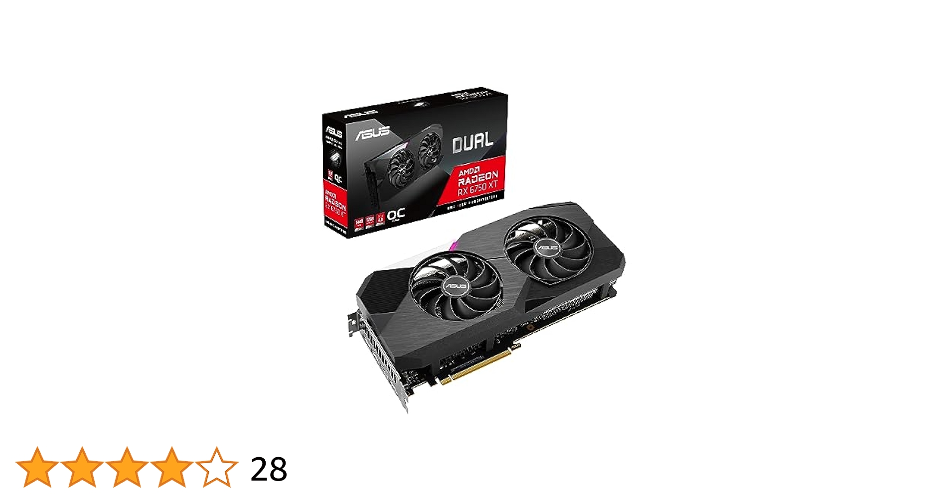 グラフィックボード・グラボ・ビデオカード ASUS Radeon RX 6750 XT OC Edition Amazon | ASUS AMD Dual Radeon RX 7600 XT 搭載 ビデオカード
