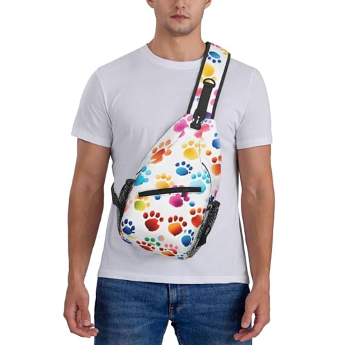 Bolso bandolera deportivo colorido para adultos unisex miniatura 7