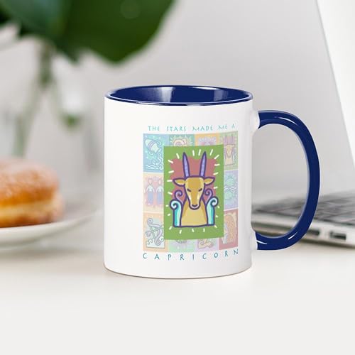 Taza Café Cerámica 11 oz Color Blanco/Marino miniatura 4