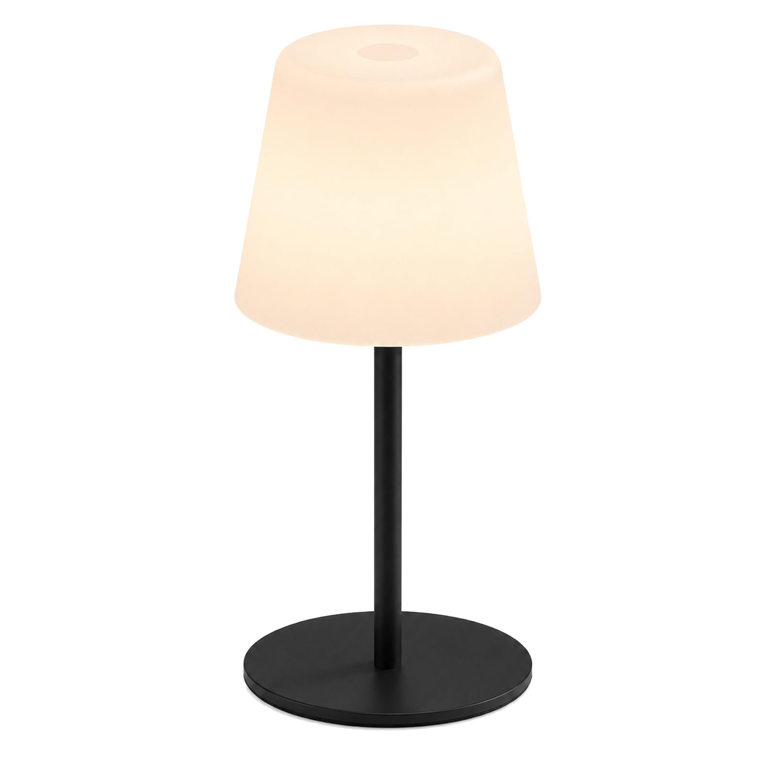 Litluzecozy IP65 Waterproof Shower Lamp, Rechargeable Table Lamp, Black