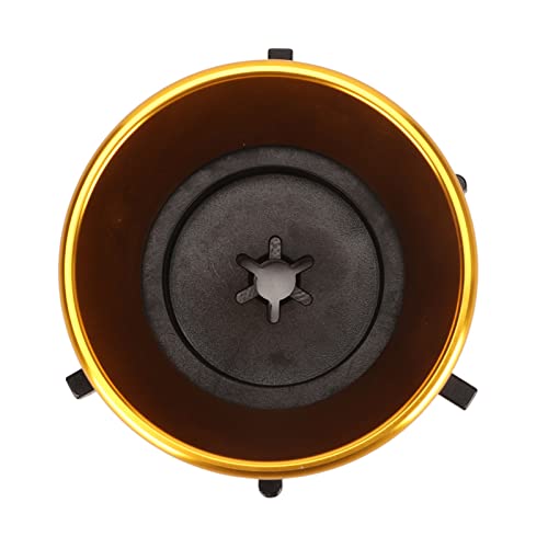 Nab Reel Hub Adaptors for 10in Reel to Reel Tape Recorders, 1 Pair Aluminium Nab Hub Device for ReVox for Akai for Teac, Universal Loading Device (Gold)