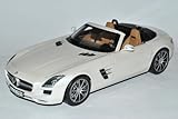 mercedes sls 1/18 minichamps Fahrzeug ist ca 25 cm lang Norev Mercedes-Benz SLS AMG Gullwing Roadster Weiss R197 2009-2014 1/18 Modell Auto mit individiuellem Wunschkennzeichen