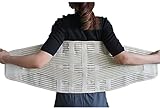 Rückenbandage, 32 cm, extra breites Design, Rückenstützgürtel für Männer und Frauen, Schmerzlinderung im unteren Rückenbereich, verstellbare Lendenwirbelstütze für Ischias (M)
