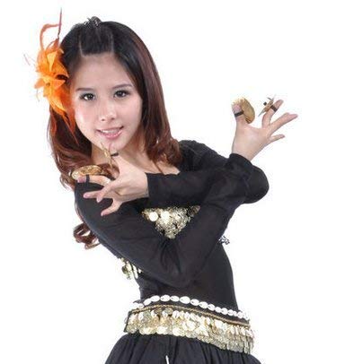 Foraineam FR-2PAIRFINGERSCYMBAL 2 Pairs / 4 Pcs American Belly Dance Finger Zills/Sagats/Cymbals thumb #6