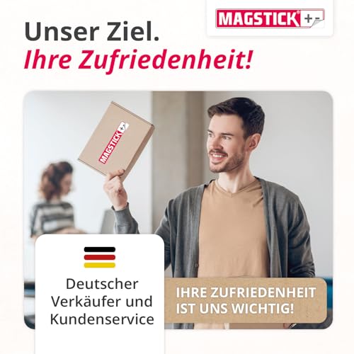 100 beschreibbare Magnet-Etiketten I 8 x 3 cm I weiß I magnetische Beschriftungsfolie beschreibbar Magnet-Streifen zum Beschriften I mag209
