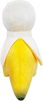 Vista 3 de Peluche de dinosaurio de plátano, Bananasaurus Rex de peluche CuteT-Rex, almohada divertida de peluche de frutas raras para los amantes