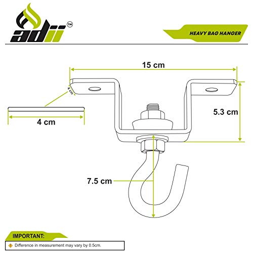 image for ADii INOX Metal Wood Beam Heavy Bag Hanger Heavy Duty Boxing Punching 