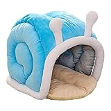 Baoblaze Pet Cat Bed Cat House Warm Unique Hideaway Hut Entertainment Puppy Kennel Playing Resting Pet Supplies Dog House Kitten Cave, M 46cmx39cmx40cm