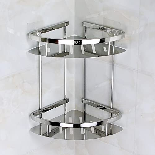 Étagères d'angle de salle de bain sans perçage panier de douche 304 - 5