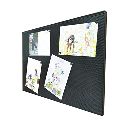 Fixturedisplays® Bulletin Board And Magnetic Board For Walls – Modern Look Design – Includes 12 Pushpins And 12 Magnets, 21X15 Inches 18484-2D #TOP2