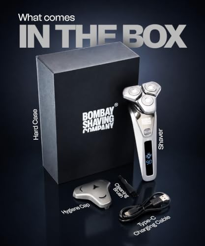 Image of Bombay Shaving Company Autopilot Electric Shaver For Men | Intelligent Shaving | PowerSense Technology | Low Noise Motor | Auto-adjusts Speed | Type-C Flash Charging | Waterproof Body