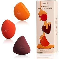Jessup Makeup Sponge Set, 3pcs Make up Sponges for Face Soft Beauty Sponges Foundation Sponge Makeup Blender Concealer Sponge, SP013