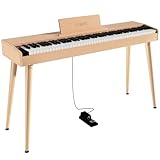 clavier kul Son de piano de haute qualité : ce piano électrique est équipé d'une puce sophistiquée qui est précise, le clavier à 88 touches simule le piano acoustique. Avec 800 sons et 128 polyphonies, ce piano électronique répond à vos différents styles de jeu, faisant de chaque performance un chef-d'œuvre