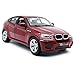 Veicoli a Motore Modellino Auto in Scala 1:18 per BMW X6 SUV Modello in Lega Pressofuso da Collezione Auto Giocattolo con Scatola (Color : Red)
