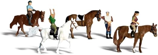 Horseback Riders HO Scale Woodland Scenics
