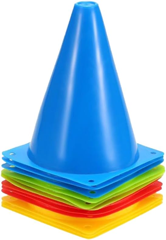 12-Piece Sport Training Traffic Cone Set 5.1X7Inch