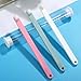 TOBBOMEY 3pcs Dog Cat Rabbit Pet Toothbrush Gentle Soft Bristle Brush for Oral Cleaning Head for Pets