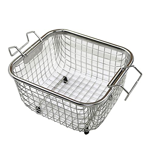 2L Degas Sweep Ultrasonic Jewelry Cleaner with Timer Heater for Circuit Board Rings Eyeglasses Jewelry Denture PCB Coin Professional Ultra Sound PCB Cleaner with stainlees Steel Basket
