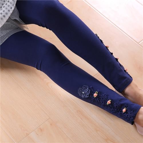 Baby Girl Tights Toddler Cable Knit Leggings Cotton Stockings Winter Warm Pantyhose Cotton (Blue, 3-4 Years)3